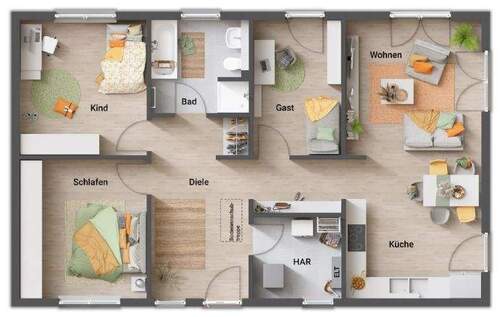 4-Zimmer-Variante - 