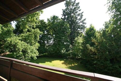 Gartenblick vom Balkon - 