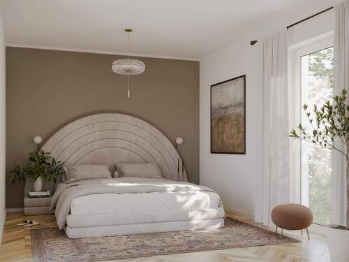 Schlafzimmer.jpg - Terrassenwohnung mit 68,30 m² in Petershagen/Eggersdorf zum Kaufen