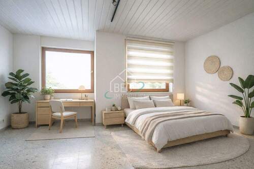 Kinderzimmer virtuell möbliert - 