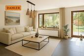 Wohnzimmer gestaged - 4 Zimmer Reihenendhaus zum Kaufen in Diedorf