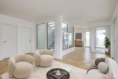 Wohnzimmer - 2 Zimmer Etagenwohnung zum Kaufen in Landsberg am Lech