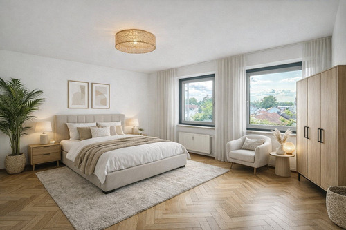 Visualisierung Großzügiger Schlafbereich - 