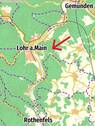 Lageplan - Hotel, Pension, Gasthof zum Kaufen in Lohr am Main
