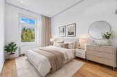 Schlafzimmer zum Hof (visualisiert) - Altbaucharm zum Verlieben: energieeffizient, modern und voller Licht