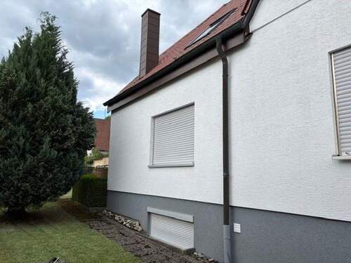 Seitenansicht aus Südwest - Mehrfamilienhaus, Wohnhaus mit 172,50 m&sup2; in Lenningen OT Hochwang zum Kaufen