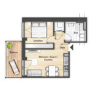 Grundriss WE 2.84 - 