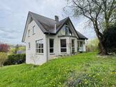 Gartenansicht - Einfamilienhaus mit viel Potenzial in attraktiver Lage von Vlotho!