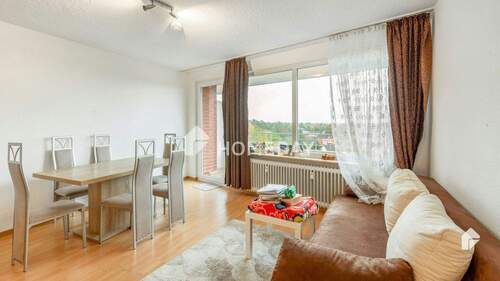 Wohnzimmer 1 - Klein aber fein! 1-Zimmer-Wohnung mit Balkon und Duschbad in Bad Bramstedt