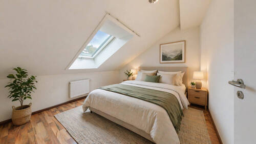 Schlafzimmer visualisiert - 
