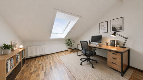 Home Office visualisiert - Etagenwohnung mit 72,30 m&sup2; in Herbolzheim zum Kaufen