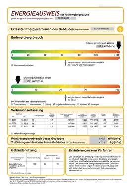 Energieausweis Lagerhalle - 