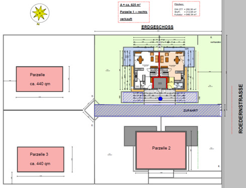 Teilungsplan Grundstück - 