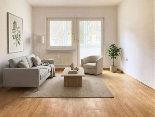 Wohnzimmer - Stilvolle 2-Zi-Wohnung mit Loggia!