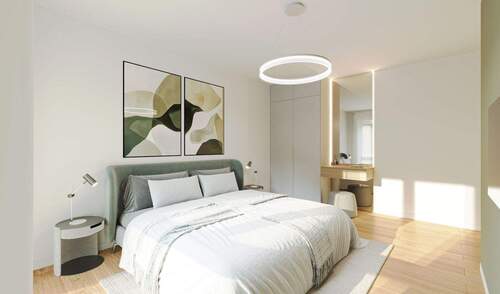 Visualisierung Schlafzimmer - Beispielwohnung - 