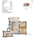 Grundriss Whg. Nr. 9 (nicht maßstabsgetreu - kann vom Original abweichen) - 