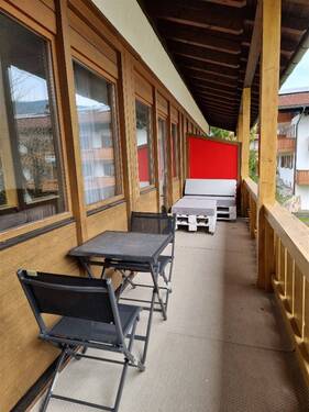 Balkon, der zur Ferienwohnung gehört - Etagenwohnung mit 50,00 m&sup2; in Inzell zum Kaufen
