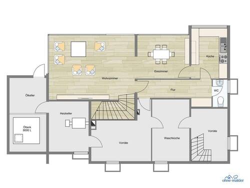 Kellergeschoss/Souterrain - 