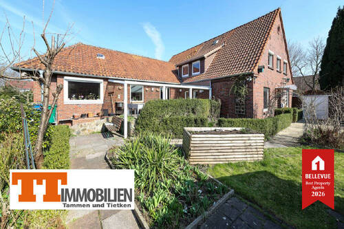 Außenansicht - TT bietet an: Viel Platz für Familie und Ideen - Klinkerhaus mit Einliegerwohnung und Gartenidylle in Rüstersiel!