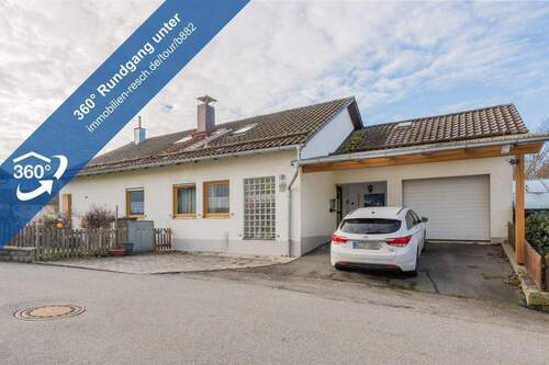 360°-Rundgang Außenansicht - Großzügiges Einfamilienhaus mit Einliegerwohnung in Eging