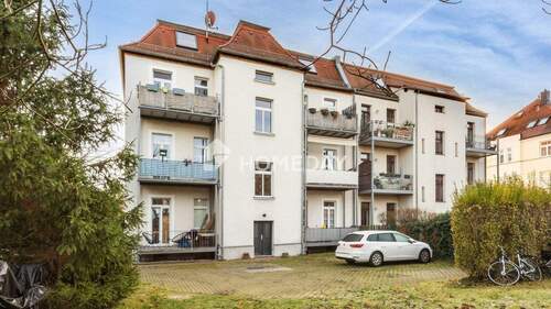 Außenansicht 1 - 2 Zimmer Etagenwohnung zum Kaufen in Leipzig