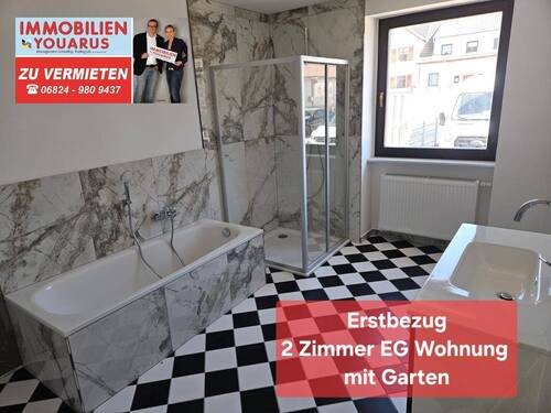 2 Zimmer EG Wohnung zu vermieten - Erstbezug - 2 Zimmer Erdgeschoss Wohnung mit Garten im Herzen der Ottweiler Altstadt