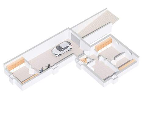 Visualisierung Kellergeschoss mit Tiefgarage - 