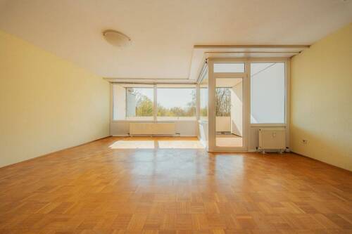 Wohnbereich - Barrierefreie Wohnung mit Loggia ins Grüne