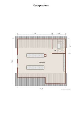 Dachgeschoss (unausgebauter Zustand) - 