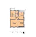 Grundriss - 2 Zimmer Etagenwohnung zur Miete in Brieske