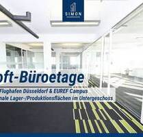 Modernes Büro mit Loft-Charakter nahe Flughafen Düsseldorf & EUREF Campus
