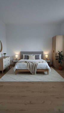 Schlafzimmer eingerichtet - 