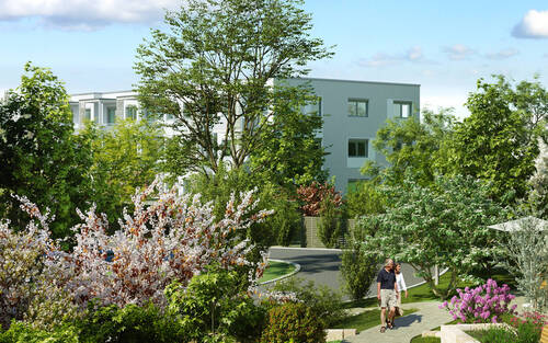Aussenvisualisierung_Garten_Service_Wohnen_Untersi - 2 Zimmer Etagenwohnung zum Kaufen in Untersiemau