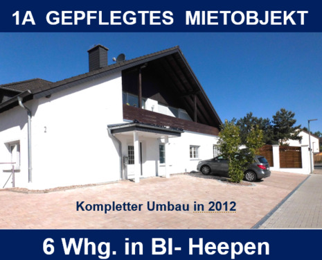 Solide Kapitalanlage - 1A GEPFLEGTES MIETOBJEKT. 6 Whg. im BEST- ZUSTAND da Komplettsanierung & Umbau in 2012