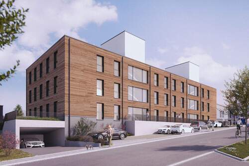 Drei Stockwerke mit Aufzug sowie Tiefgarage - 2 Zimmer Etagenwohnung zum Kaufen in Pentling