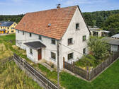 Außenansicht Haus f - Historisches 6-Zimmer-Bauernhaus auf 8.000 m2 Grundstück + idyllische Feldrandlage in Krumhermsdorf