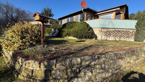 Bungalow/ Grundstück - Traumhaftes Wochenendgrundstück in Hanglage mit grandiosem Ausblick über das Elbtal