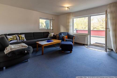 Wohnbereich mit Terrassenzugang - 2 Zimmer Etagenwohnung in Langenfeld