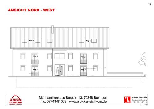 Moderne Architektur: 6-Familienhaus mit durchdachter Raumaufteilung und zentralem Eingangsbereich - 