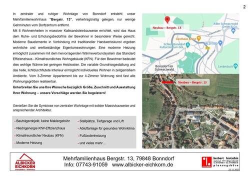 Zentrales Wohnen in Bonndorf: Modernes Mehrfamilienhaus in idyllischer Lage - 