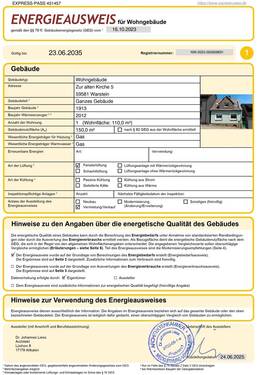 Energieausweis S1 - 