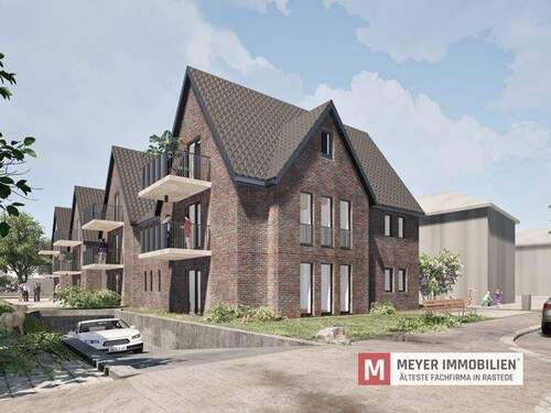 Objektansicht - KfW-40-EH-Standard mit QNG-Zertifizierung - MFH mit hohen Steuervorteilen in Rastede (Obj.-Nr.: 6498)