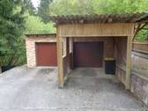 Die Doppelgarage im Garten - 