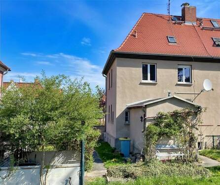 Rückansicht - 4 Zimmer Doppelhaushälfte in Zittau