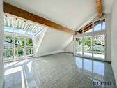 Wohn-Essbereich - ELVIRA - MünchenObersendling, einzigartige 3-Zimmer-Dachgeschosswohnung im Penthouse-Stil mit sonnigem Südbalkon in begehrter Wohnlage