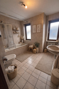 Badezimmer - virtually staged - 