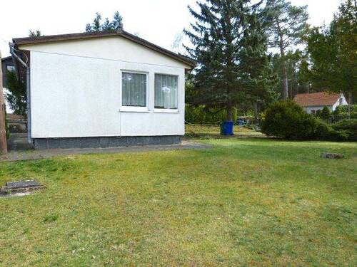 Hausgiebel.JPG - Grundstück in Bestensee zum Kaufen