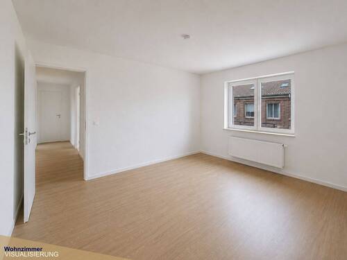 Wohnzimmer (Visualisierung) - 2 Zimmer Etagenwohnung zur Miete in Krefeld