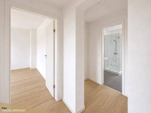 Flur (Visualisierung) - 2 Zimmer Etagenwohnung in Krefeld