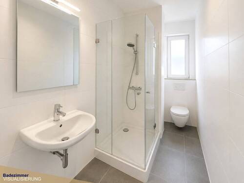 Badezimmer (Visualisierung) - Etagenwohnung mit 52,00 m&sup2; in Krefeld zur Miete